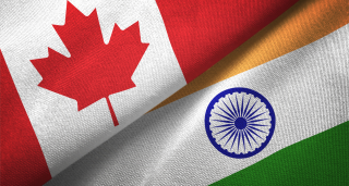 Canada India flags